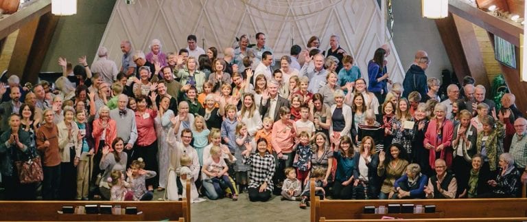 Group of Church members posing for a photo